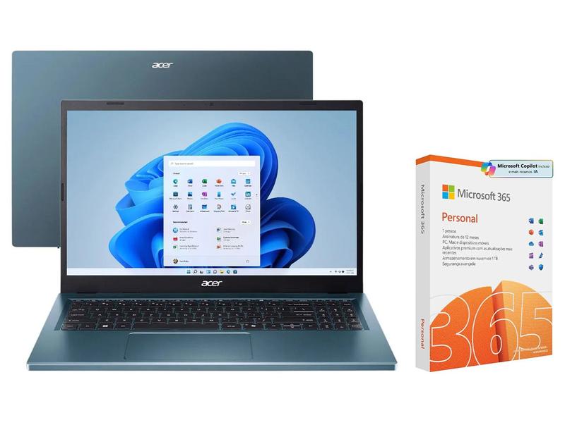 Notebook Acer Aspire Go 15 Intel Core i3 8GB RAM - 256GB SSD
